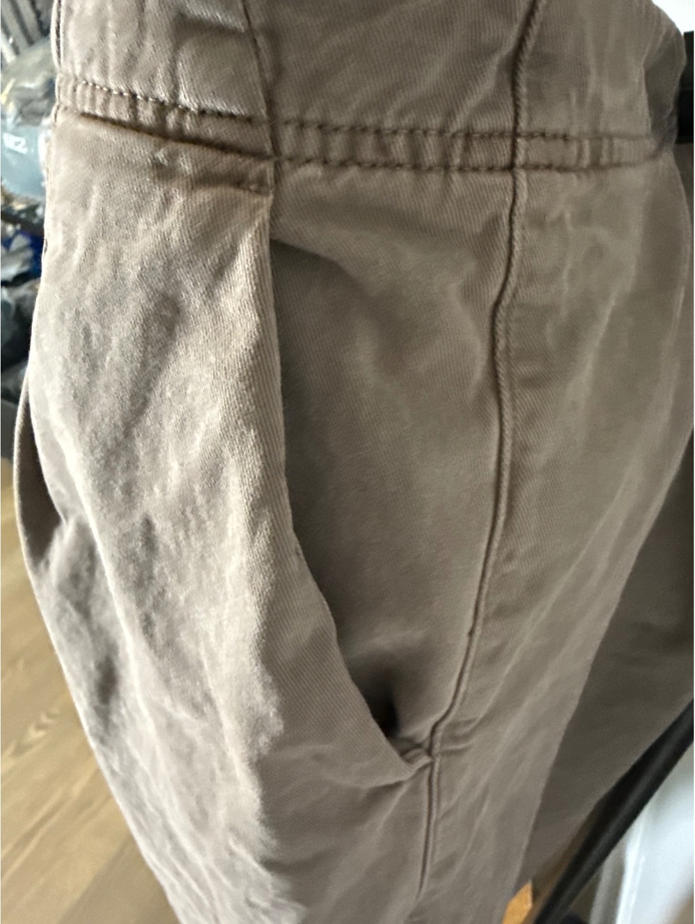 Per Una Women's Brown Cotton Cropped Pants Size US 14 / UK 18 - Picture 7 of 10